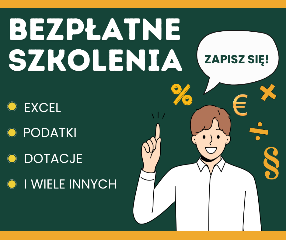 Bezpłatne szkolenia w BPPT – Excel, podatki, dotacje i wiele innych tematów!